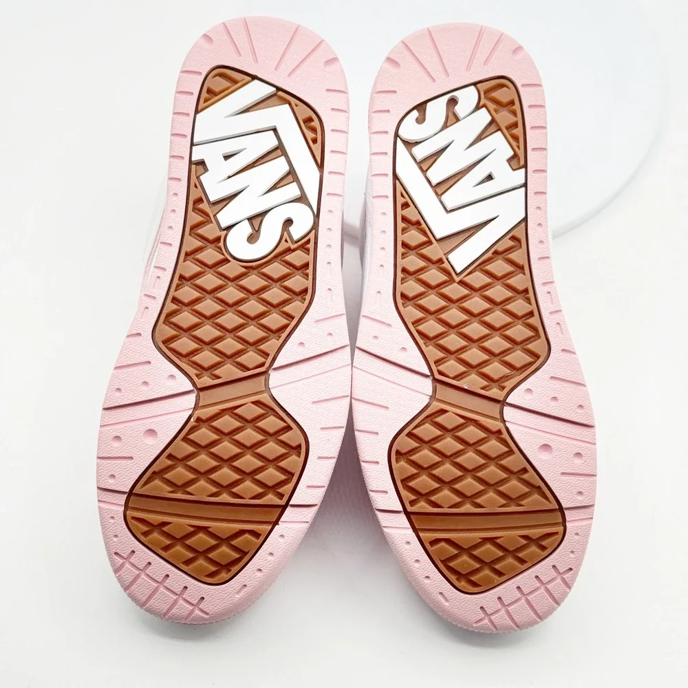 Vans Hylane Kids Size 4.5 Big Girls‎ Pink/White NEW